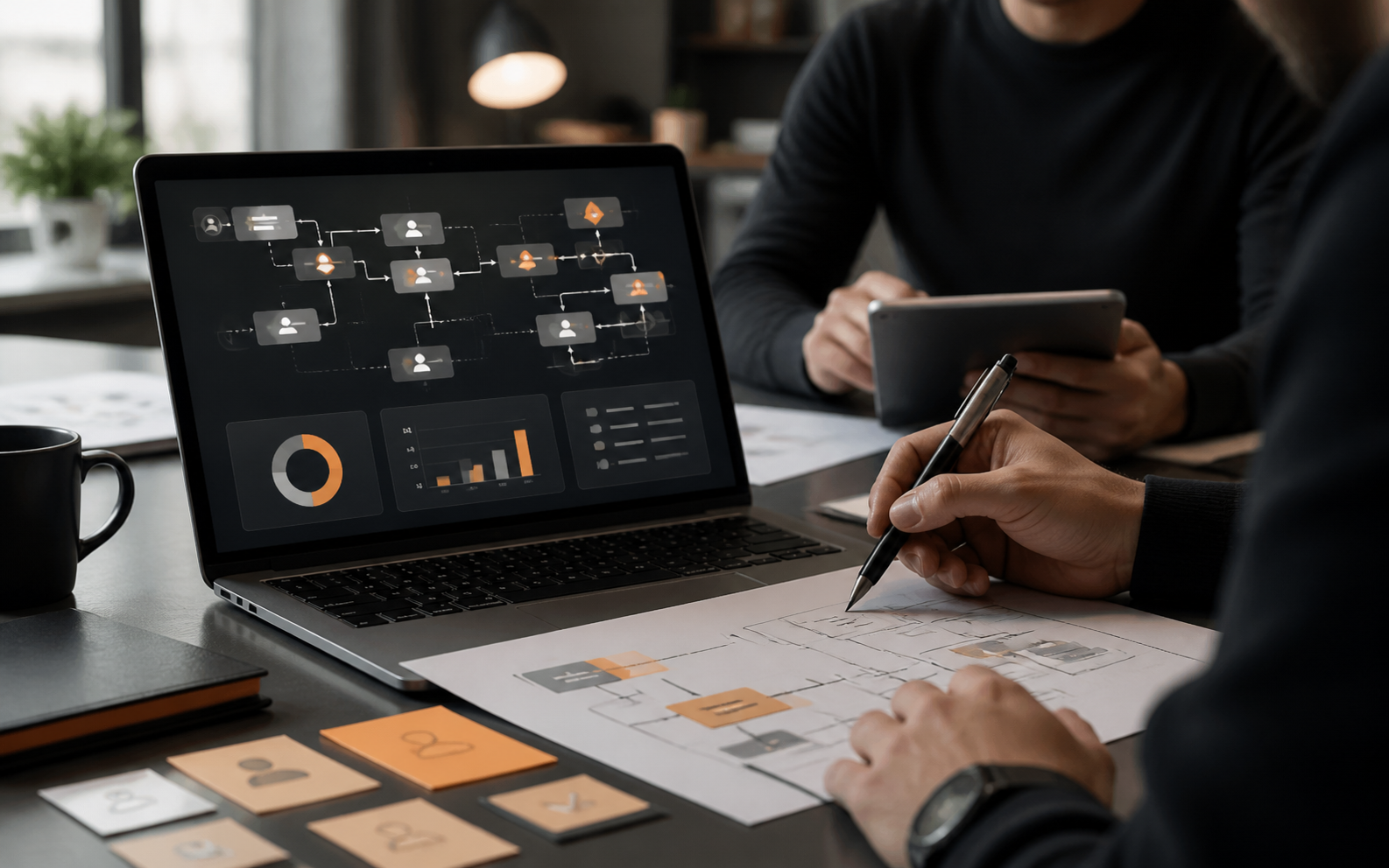 AI operating model workflow map